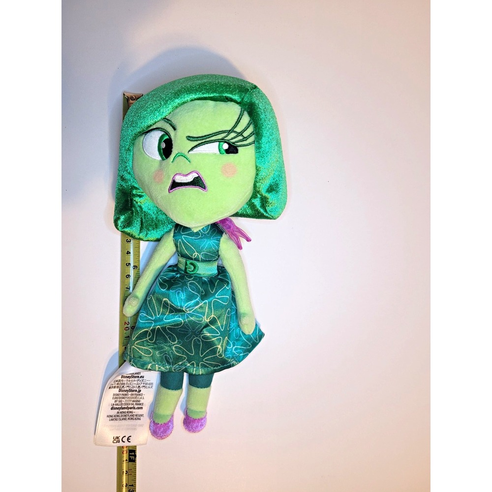 Aesthetic Y2K Core Sassy Disney Parks Inside Out Disgust 11" Green Plush Doll
